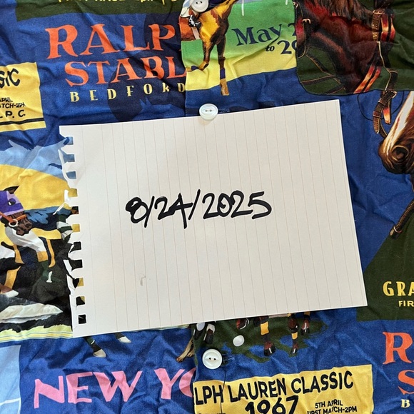BNWT POLO RALPH LAUREN “R.L. RIDING ACADEMY/N.Y. HORSE SHOW” BUTTON UP SZ: XL - Picture 5 of 7